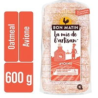 Bon Matin™ Artisan-Style  Oatmeal Sliced Bread, 600 g