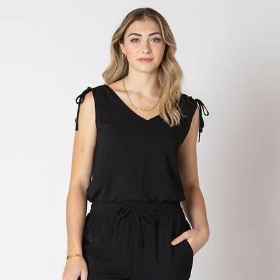 Devoted Top sans manches à encolure en V