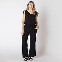 Devoted Sleeveless loose fit V-neck top