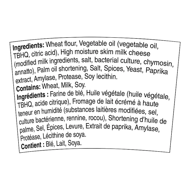 Craquelins Cheez-It* Originale 62g Contenant