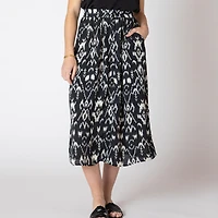 Devoted Flowy lightweight calf length skirt