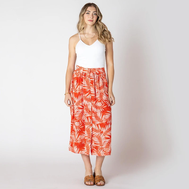 Devoted Flowy lightweight calf length skirt