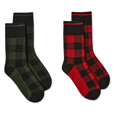Canadiana Kids' Unisex Wool Crew Socks 2-Pack