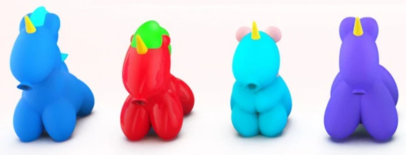 Incredible Novelties BALLOONICORNS Jouet Sensoriel Mignon et extensible