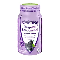 Complément gélifié Vitafusion SleepWell, complément de mélatonine pour le sommeil, 60 unités