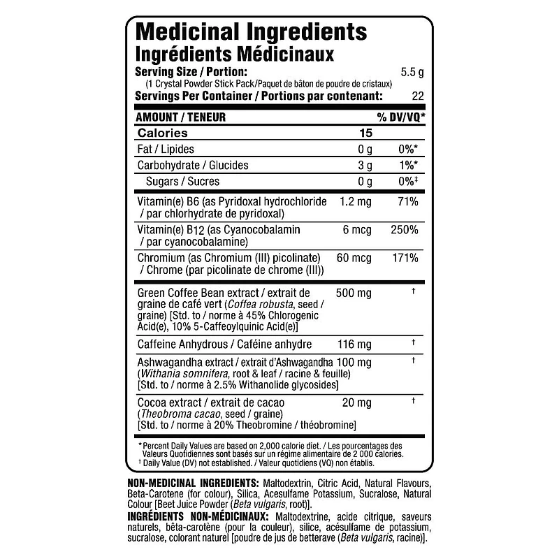 Rapidcuts Femme Poudre de Supplément Orange Brûlante Graisse Fat Burning 22 paquets de cristaux de mandarine orange, 99 g