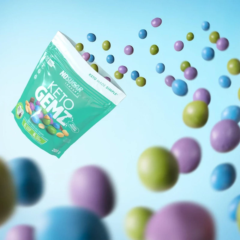 No Sugar Keto Gemz Collation Au Cacao Noir Arachide