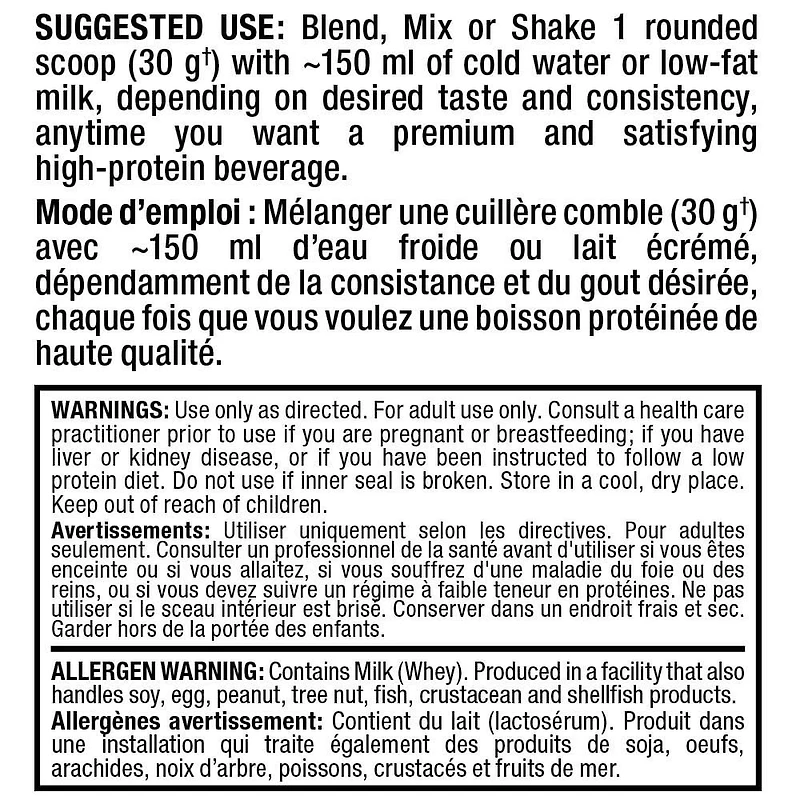 Poudre d'isolat de protéine de lactosérum ISOFLEX d'Allmax à la chocolat