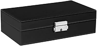 Rectangular Lock Closure Travel Jewelry Box