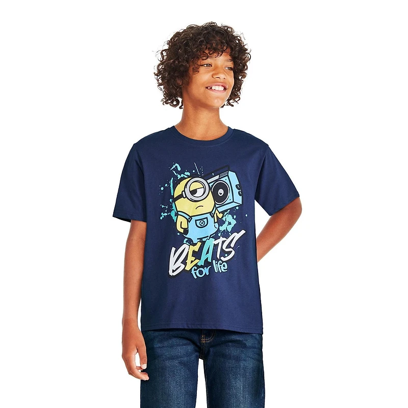 T-shirt avec imprimé Minions pour garçons