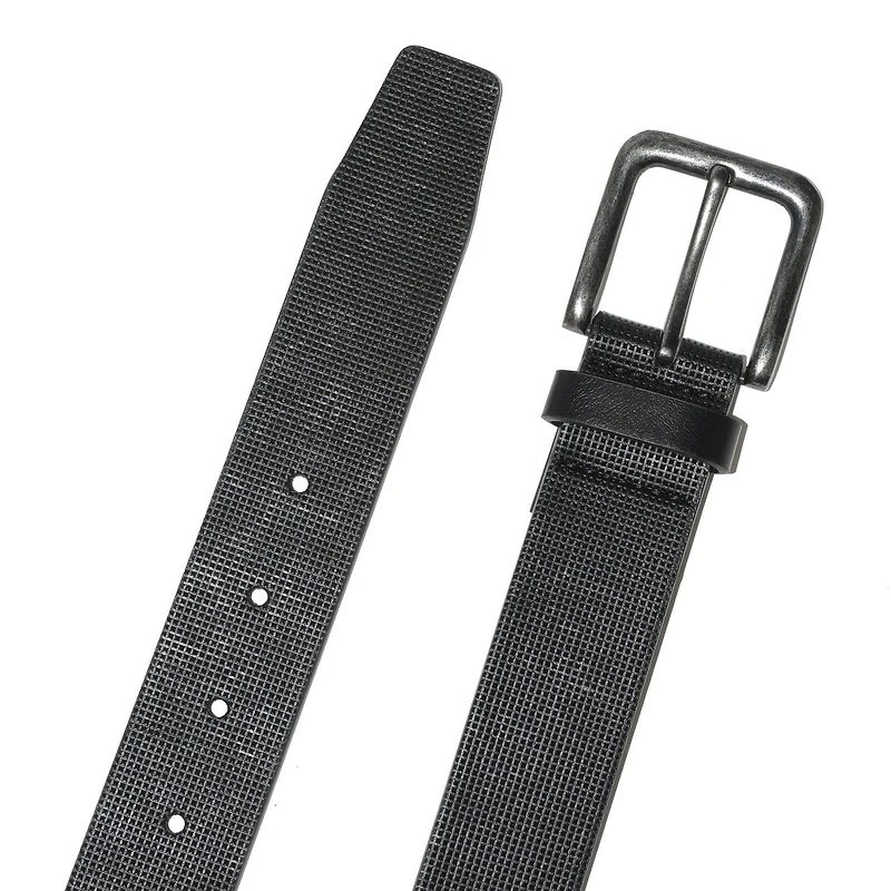 NICCI TEXTURED FINISH BELT WITH ANTIQUE NICKEL BUCKLE