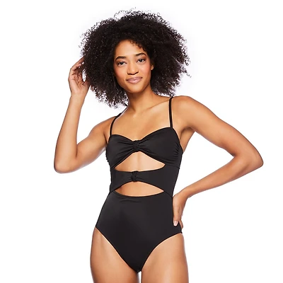 Maillot de bain une pièce avec motif ajouré No Boundaries pour femmes