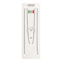 Luxury Designs Chaîne Singapour unisexe en argent sterling de 18 pouces