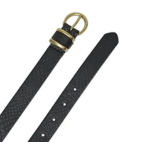 NICCI TEXTURED SNAKE LOOK BELT