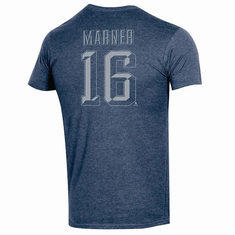 T-shirt classique MARNER #16 Maple Leafs de Toronto de la LNH à encolure ras du cou et à manches courtes pour hommes