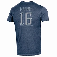 T-shirt classique MARNER #16 Maple Leafs de Toronto de la LNH à encolure ras du cou et à manches courtes pour hommes