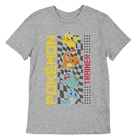 Pokemon Boy's basic tee shirt. This boys crew neck tee shirt has short sleeves and a trendy print and, Sizes 4 to 16