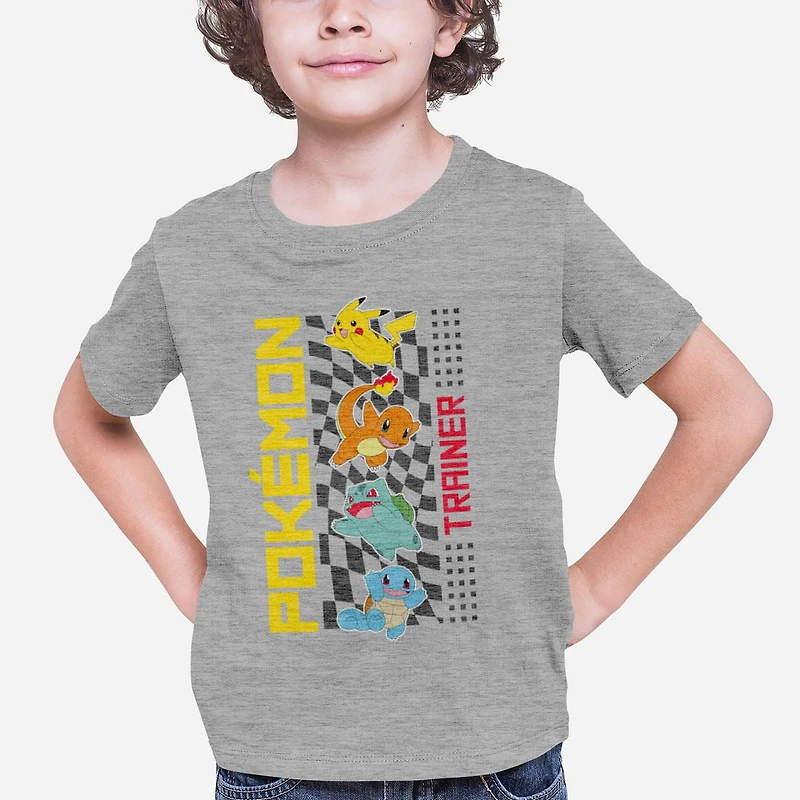 Pokemon Boy's basic tee shirt. This boys crew neck tee shirt has short sleeves and a trendy print and, Sizes 4 to 16