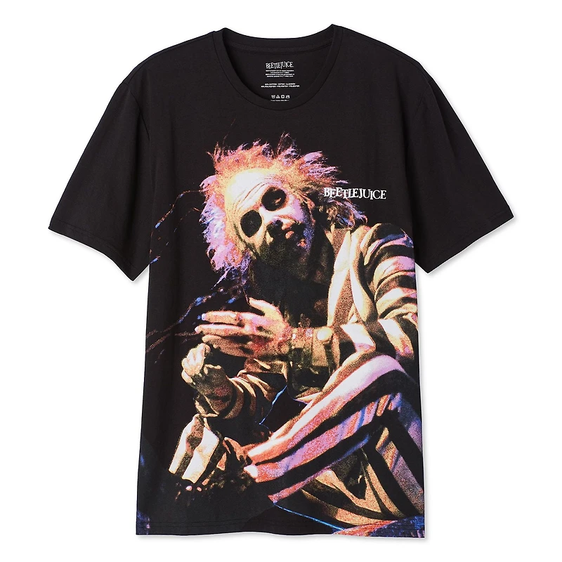 T-shirt avec imprimé Beetlejuice pour hommes