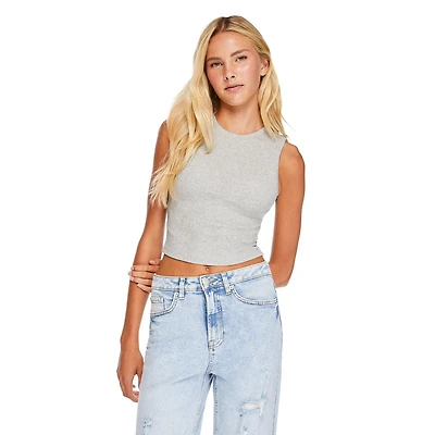 No Boundaries Women's Rib Tank Top, Sizes XS-XXL