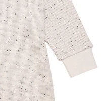 Modern Moments by Gerber - Long Sleeve + Long Leg Slouch Romper - Tan Leaves