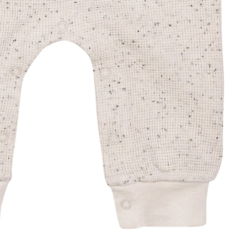 Modern Moments by Gerber - Long Sleeve + Long Leg Slouch Romper - Tan Leaves