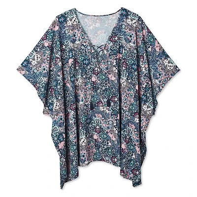 Cache-maillot en chiffon imprimé George Plus pour femmes