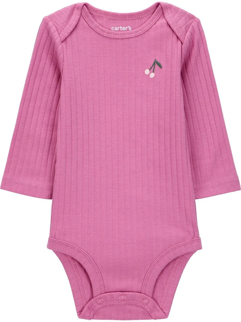 Carter's Child of Mine Baby Girls' 3 Piece Set - Purple Cherries, Sizes Newborn 24 Months