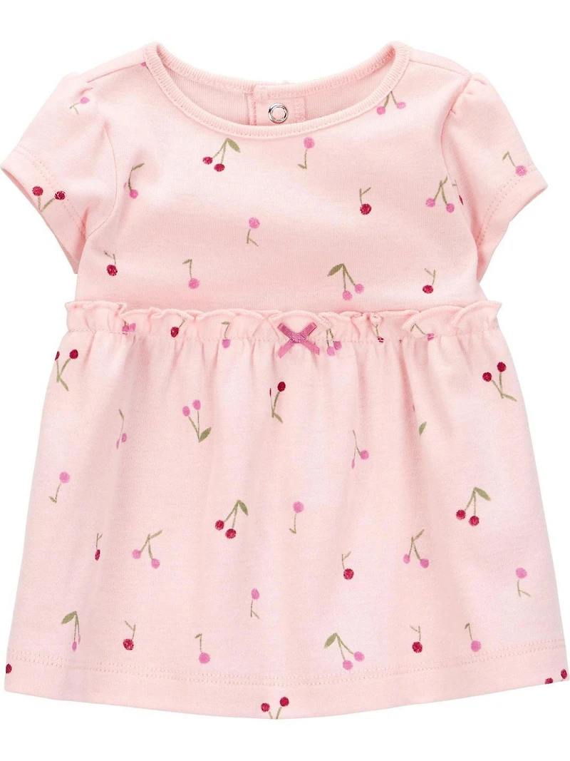 Carter's Child of Mine Baby Girls' 3 Piece Set - Purple Cherries, Sizes Newborn 24 Months