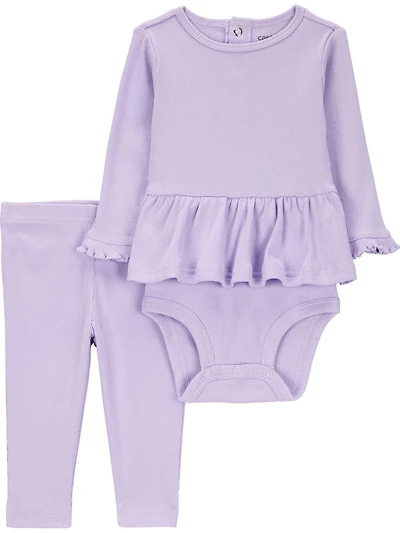 Carter's Child of Mine Ensemble body et pantalon pour bébé fille violet Tailles Nouveau-né - 24 mois