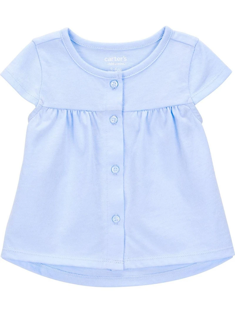 Carter's Child of Mine Ensemble 3 pièces pour bébé fille - Bleu fleuri