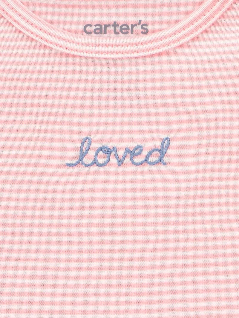 Carter's Child of Mine Ensemble 3 pièces pour bébé fille - Bleu fleuri