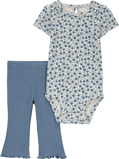 Carter's Child of Mine Baby Girls' Bodysuit Pant Set Purple Heart