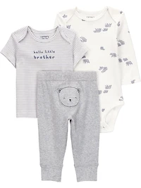 Ensemble 2 pièces pour bébé garçon Carter's Child of Mine - Ours gris Tailles Nouveau-né 24 mois