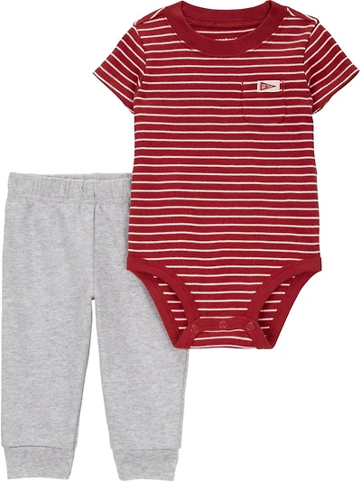 Carter's Child of Mine Ensemble body et pantalon pour bébé garçon à rayures rouges