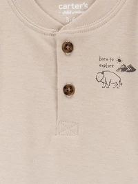 Carter's Child of Mine Baby Boys' Bodysuit Pant Set Brown Camp