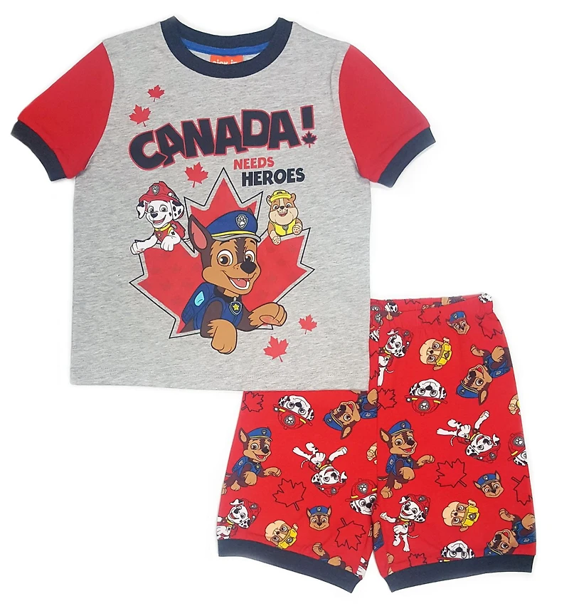 Paw Patrol Boys' 2-Piece Short Sleeve Pajama Set