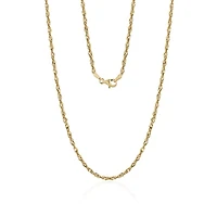 Luxury Designs 20” unisex Gold-plated Sterling Silver Singapore chain