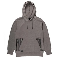 Dark Black Men's Long-Sleeve Graphic Hooded Sweatshirt