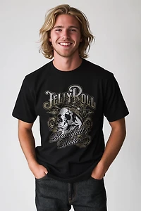T-shirt Jelly Roll Beautifully Broken Crâne