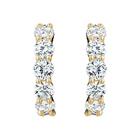 Luxury Designs Gold-plated Cubic Zirconia Hoop