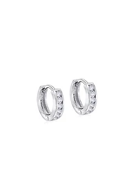 Luxury Designs Boucles d'oreilles en argent sterling avec oxyde de zirconium
