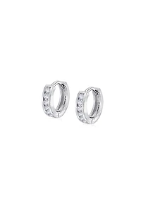 Luxury Designs Boucles d'oreilles en argent sterling avec oxyde de zirconium