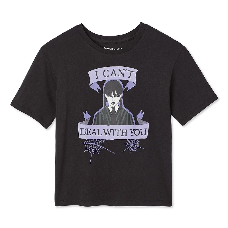 T-shirt à manches courtes Wednesday pour filles