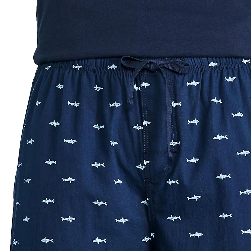 Pantalon de nuit en popeline George pour hommes Tailles P-2XL