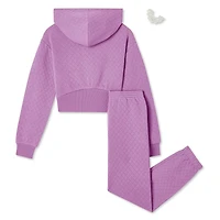 Ensemble 2 pièces avec haut enfilable en molleton piqué George pour filles