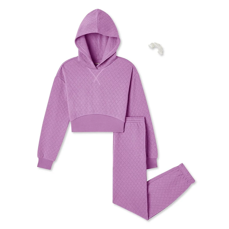 Ensemble 2 pièces avec haut enfilable en molleton piqué George pour filles