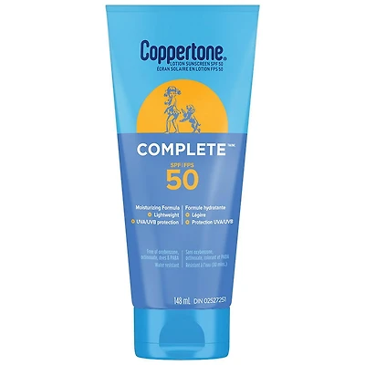 Coppertone Lotion solaire complète SPF 50 148ml