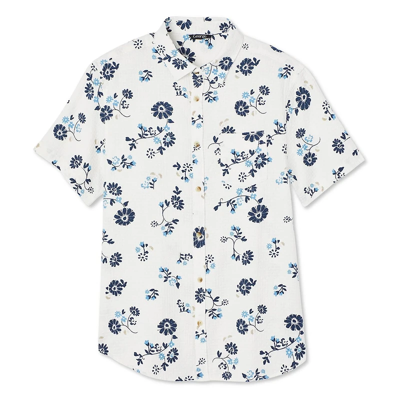 Chemise tissée George pour hommes