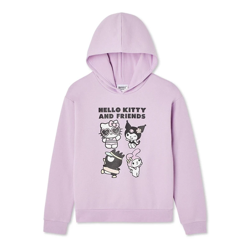 Haut à capuchon Hello Kitty et ses amis pour filles